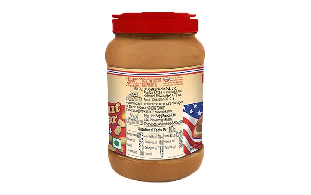 Dr. Oetker Fun foods Peanut Butter Creamy    Plastic Jar  925 grams